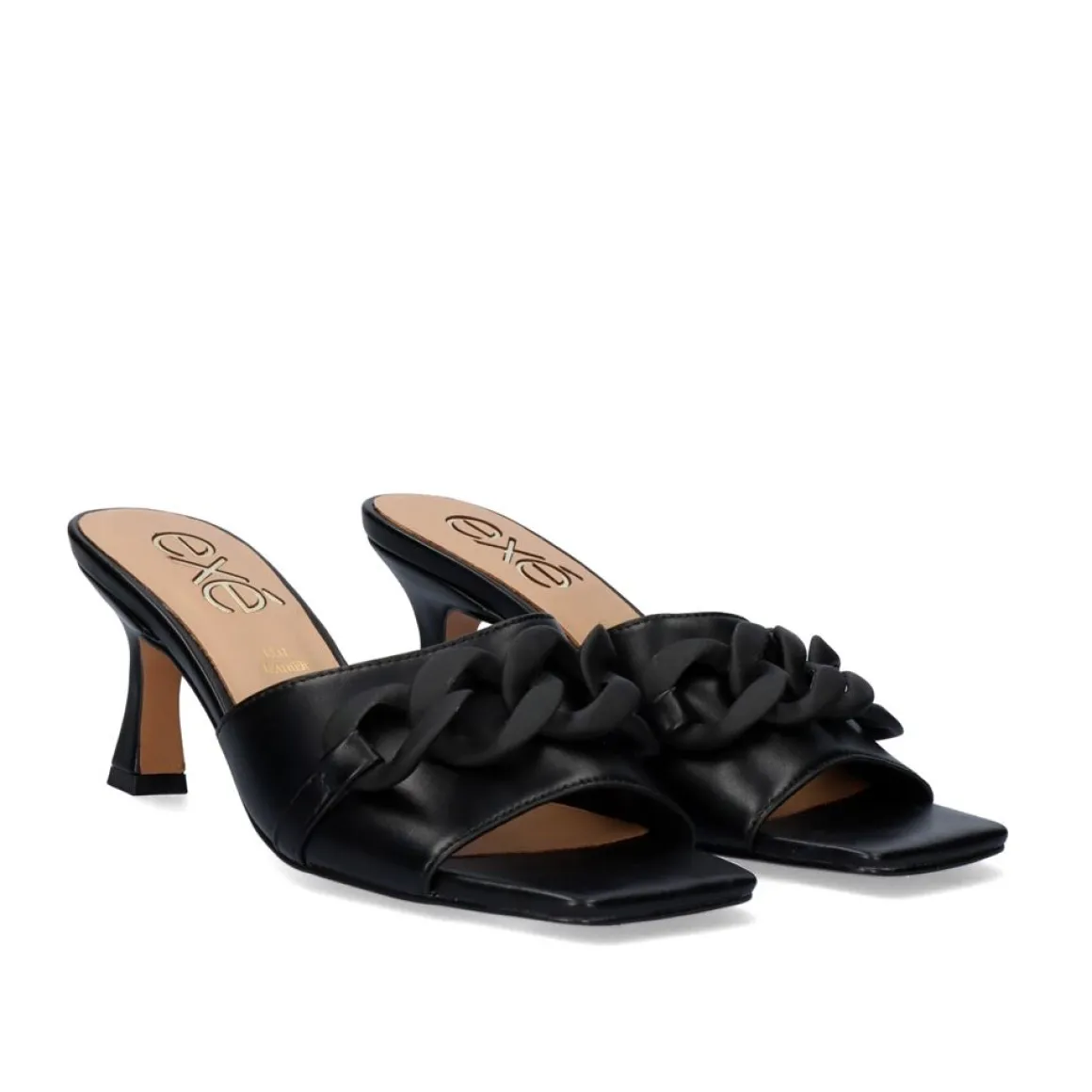 Sandalia De Salto Baixo Opra-312 Preto