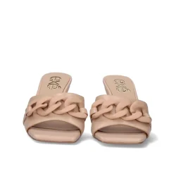 Sandalia De Salto Baixo Opra-312 Nua