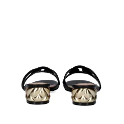 Sandalia De Salto Baixo 23V Katy-807 Preto