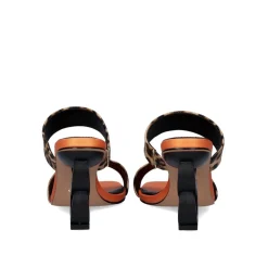 Sandalia De Salto Baixo 23V Lilian-162 Leopard