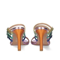 Sandalia De Salto Exe Victoria -343 Metalic Multicolor