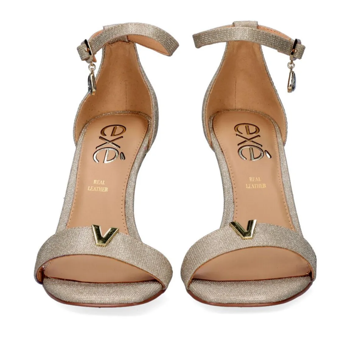 Sandalia De Salto Medio Nicole-311 Ouro