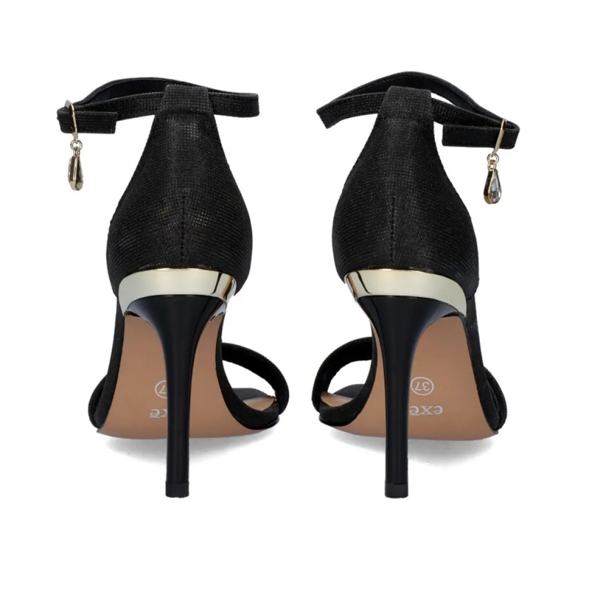 Sandalia De Salto Medio Nicole-311 Preto