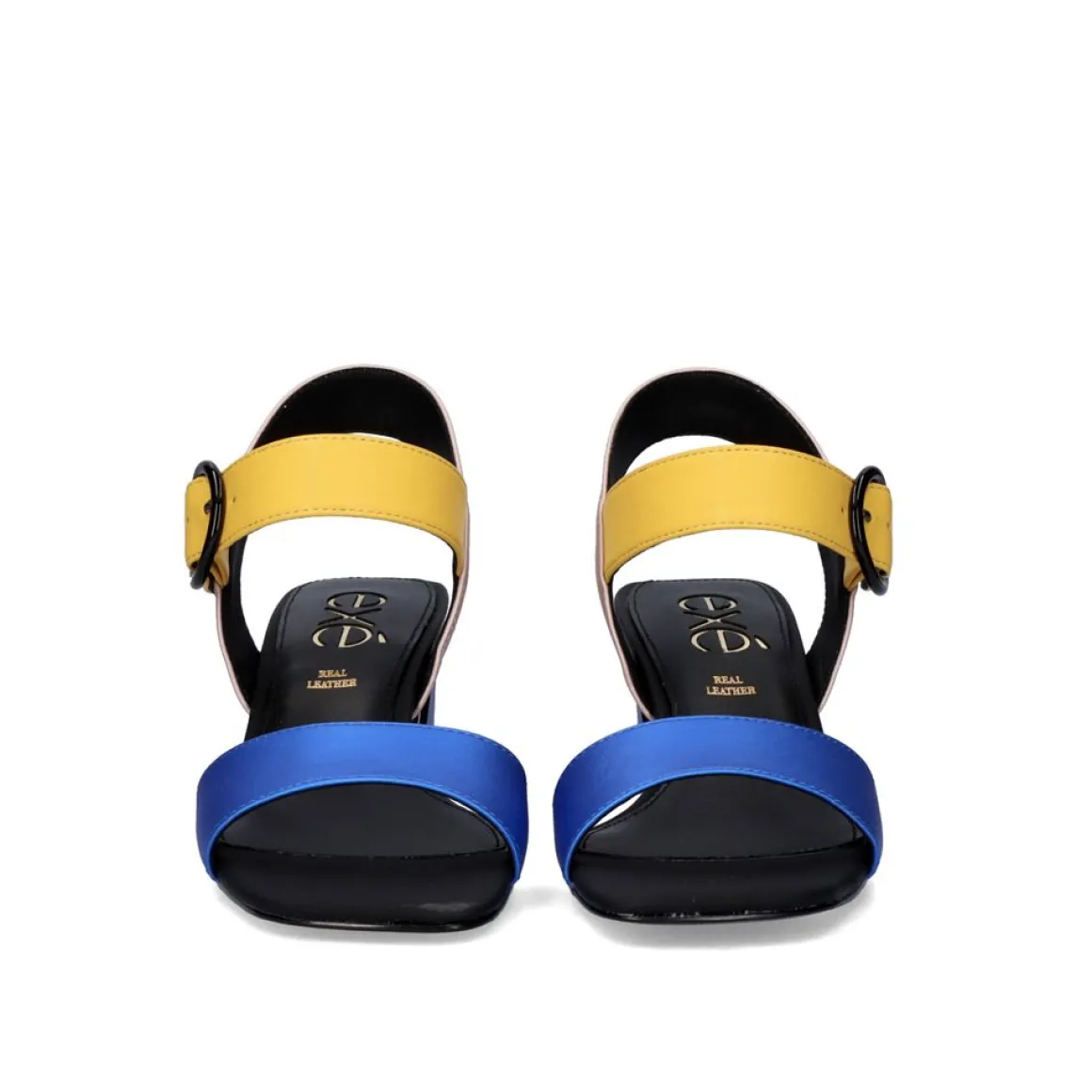 Sandalia De Salto Quadrado Luisa-515 Azul