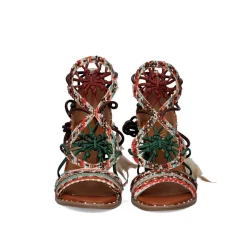 Sandalia De Salto Shirley-705 Tan-Green