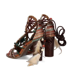 Sandalia De Salto Shirley-705 Tan-Green