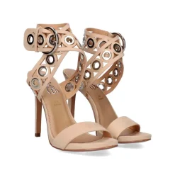 Sandalia De Salto Silvia-224 Nude