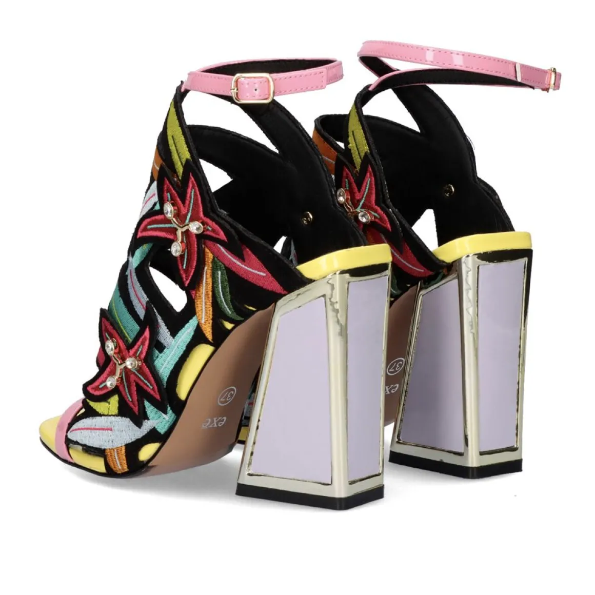 Sandalia De Salto 23V Dominic-540 Preto