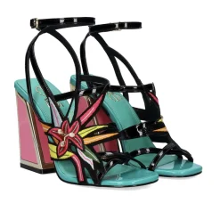 Sandalia De Salto 23V Exe Dominic-539 Preto