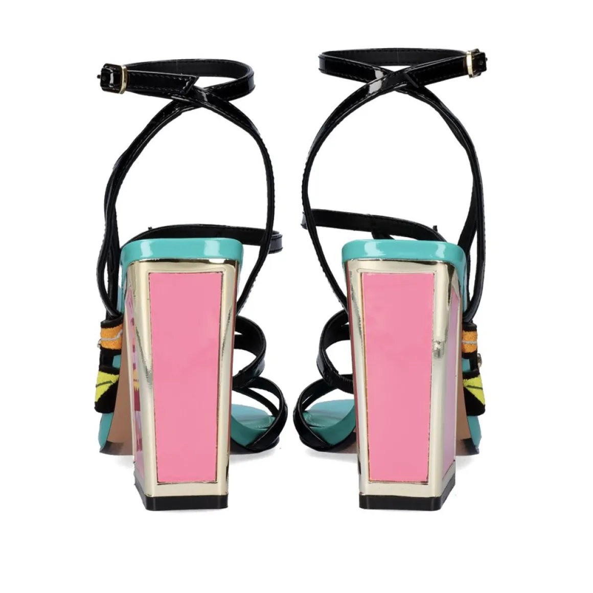 Sandalia De Salto 23V Exe Dominic-539 Preto