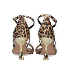 Sandalia Heel Alberta-938 Strass Leopard