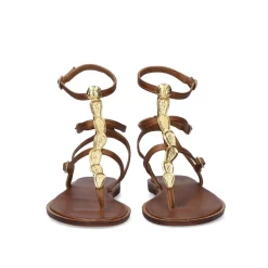 Sandalia Plana 679 Chios Marrom
