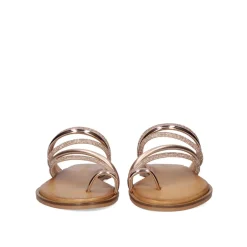 Sandalia Plana 851 Chios Rosa Ouro