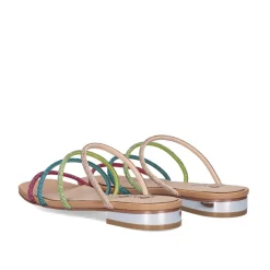 Sandalia Plana Amelia-669 Strass Multicolor