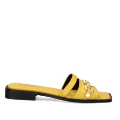 Sandalia Plana Annie-220 Amarelo