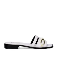 Sandalia Plana Annie-220 Branco