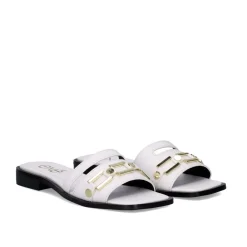 Sandalia Plana Annie-220 Branco