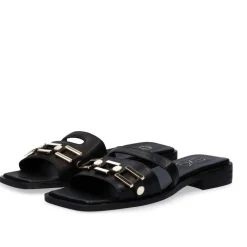 Sandalia Plana Annie-220 Preto