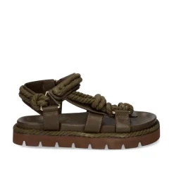 Sandalia Plana Daphne-780 Khaki