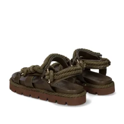 Sandalia Plana Daphne-780 Khaki