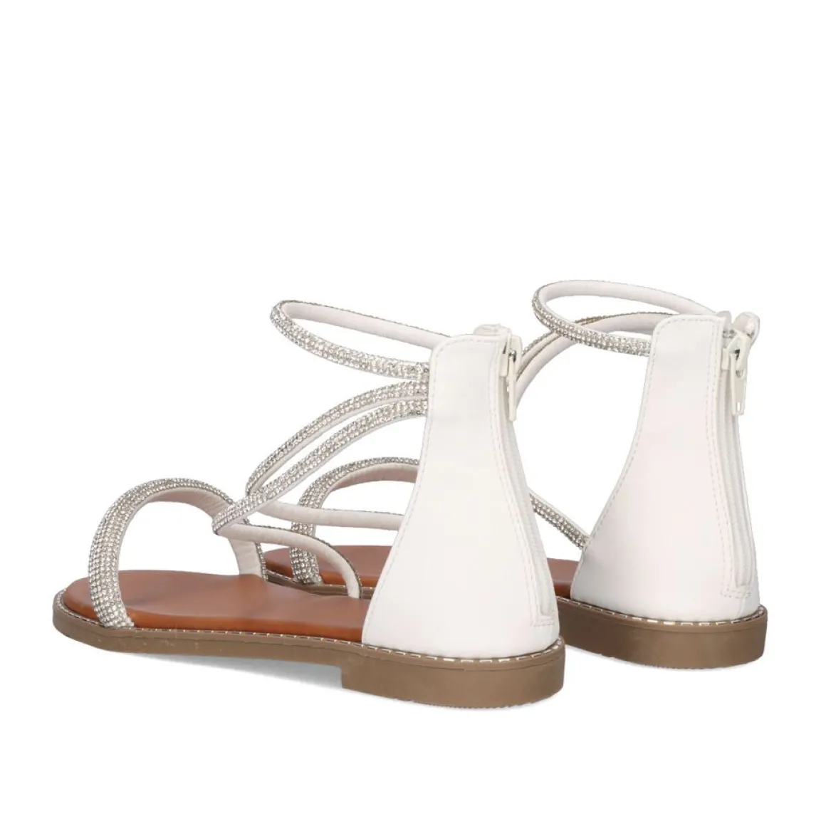 Sandalia Plana Exe P3375-76 Branco