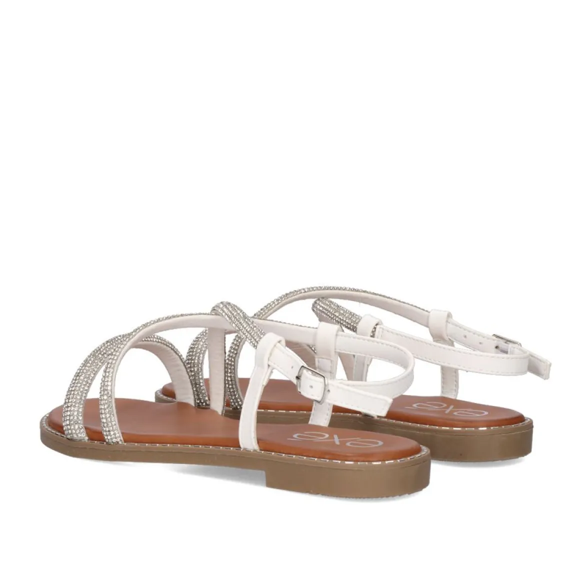 Sandalia Plana Exe P3375-77 Branco