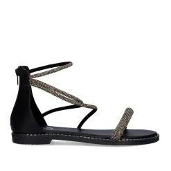 Sandalia Plana Exe P3375-76 Preto