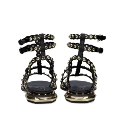 Sandalia Plana Exe Vf2056-2 Preto