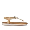 Sandalia Plana F8043-Ex10 Beige