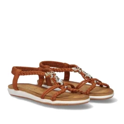 Sandalia Plana F8043-Ex9 Camel