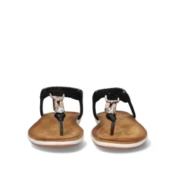 Sandalia Plana F8043-Ex15 Preto