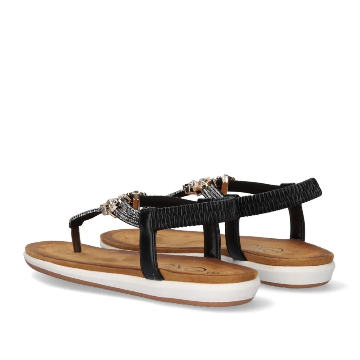 Sandalia Plana F8043-Ex10 Preto