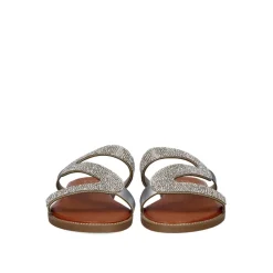 Sandalia Plana P3374-337 Prata