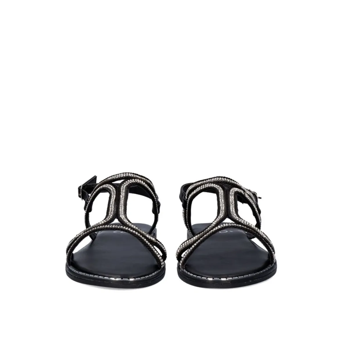 Sandalia Plana P3300-360 Preta