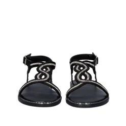 Sandalia Plana P3300-362 Preta