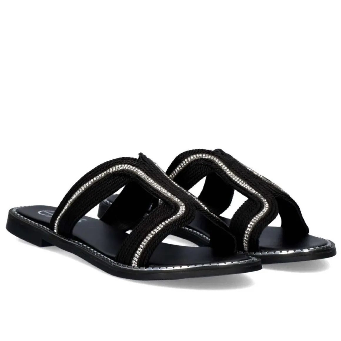 Sandalia Plana P3300-361 Preta