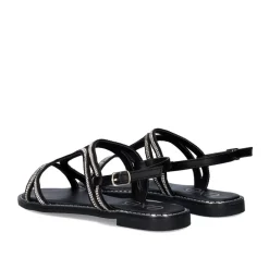 Sandalia Plana P3300-360 Preta