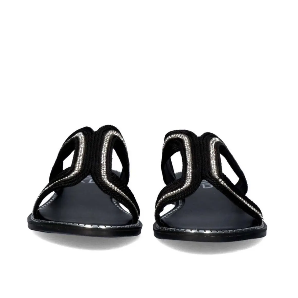 Sandalia Plana P3300-361 Preta