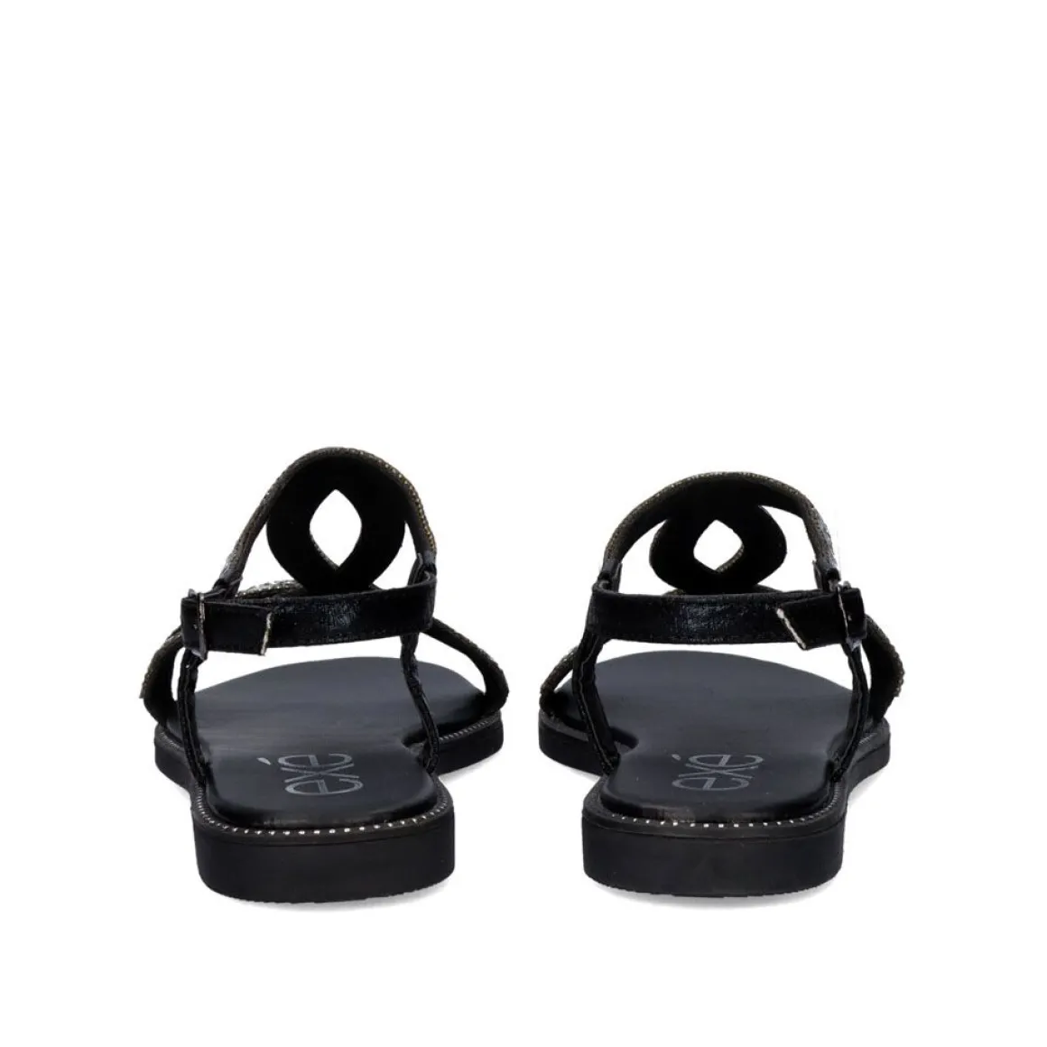 Sandalia Plana P3374-312 Preta