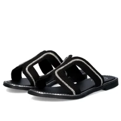 Sandalia Plana P3300-361 Preta