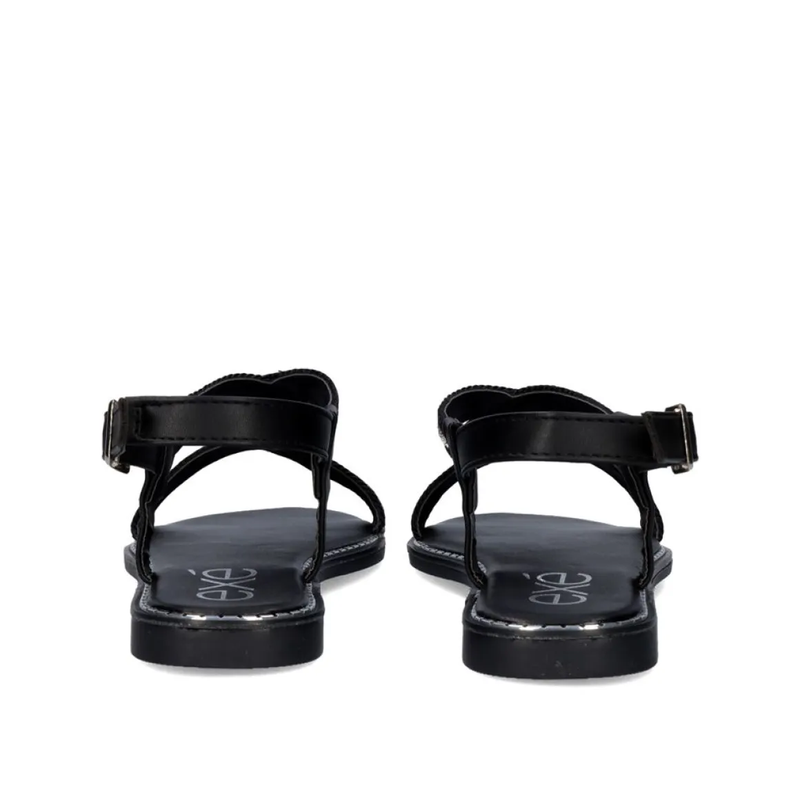 Sandalia Plana P3300-362 Preta