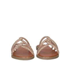 Sandalia Plana 23V P3375-74 Rosa Ouro