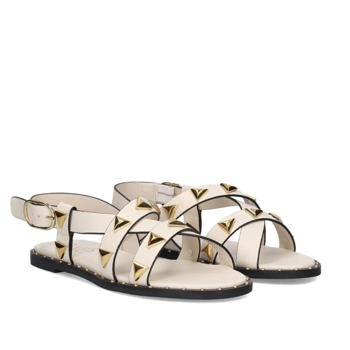 Sandalia Plana Vf239-73 Offwhite