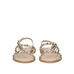 Sandalia Plana Vf2056-1 Ouro