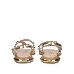 Sandalia Plana Vf2056-1 Ouro