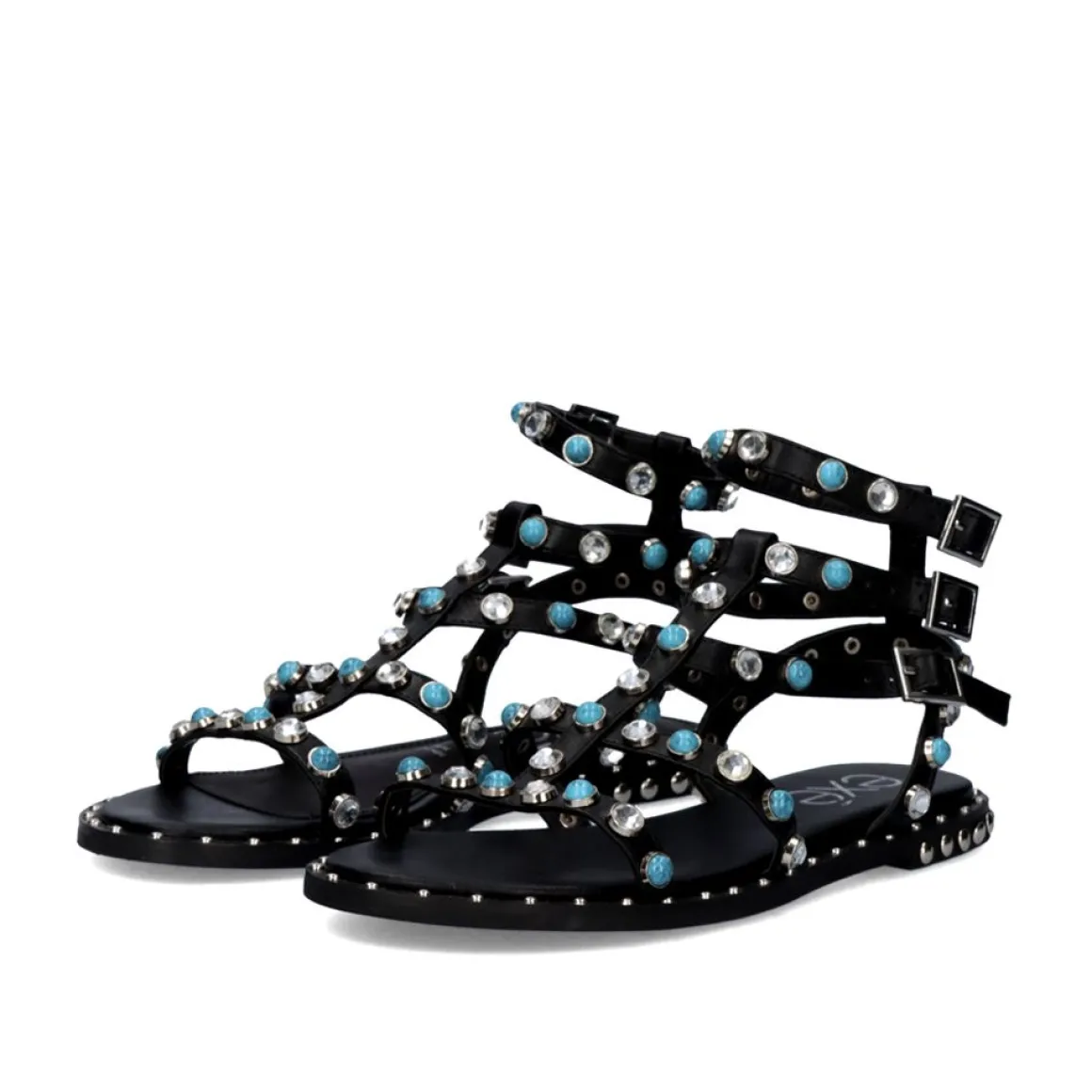 Sandalia Plana Vf239-65 Preto