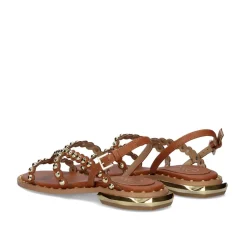 Sandalia Plana Vf2056-1 Tan