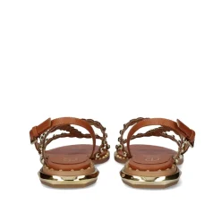 Sandalia Plana Vf2056-1 Tan