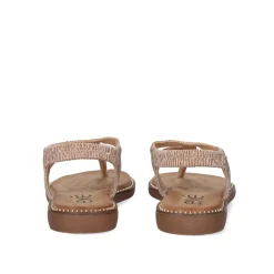 Sandalia Plana Zf1982-E3 Rosa Ouro