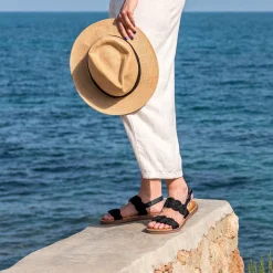 Sandalia Plana Zf1982-F8 Preto